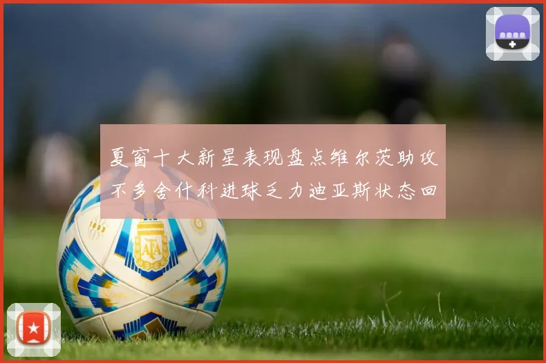 夏窗十大新星表现盘点维尔茨助攻不多舍什科进球乏力迪亚斯状态回暖